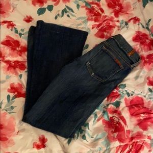 7 For All Mankind Flare Leg Jeans Size 25